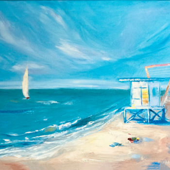 Pintura titulada "Miami Beach Artwork…" por Olga Chernetsova, Obra de arte original, Oleo