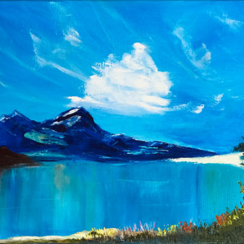 Painting titled "Colorado Mountains…" by Olga Chernetsova, Original Artwork, Oil