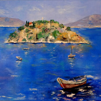 Malerei mit dem Titel "Tolo, Peloponnese,…" von O. Motik, Original-Kunstwerk, Öl