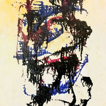 Painting titled "BARBARIE" by Grafi, Original Artwork, Acrylic
