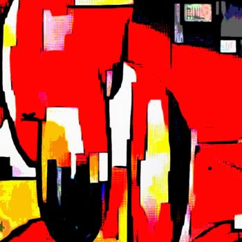 Digital Arts titled "RED MAN" by Grafi, Original Artwork