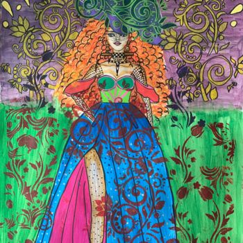 "Lady Marmelade" başlıklı Tablo Oana Arabagiu tarafından, Orijinal sanat, Akrilik Diğer sert panel üzerine monte edilmiş