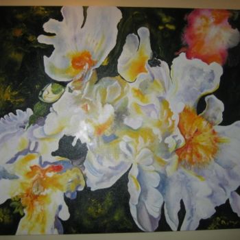 Peinture intitulée "I Encanto das Flores" par Y.Rangell, Œuvre d'art originale