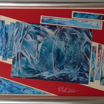 Painting titled "Fluide glaciale" by Obel'Isa, Original Artwork, Wax