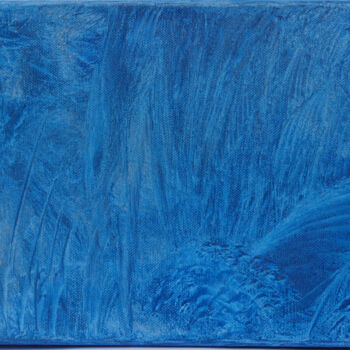 Malarstwo zatytułowany „Rêve Bleu” autorstwa Obel'Isa, Oryginalna praca, Wosk Zamontowany na Drewniana rama noszy
