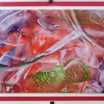 Painting titled "Vole au firmment du…" by Obel'Isa, Original Artwork, Wax Mounted on Wood Panel