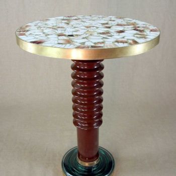Design mit dem Titel "table ronde" von Jacques Menu, Original-Kunstwerk