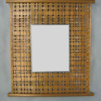 Design mit dem Titel "miroir tissé cuivre" von Jacques Menu, Original-Kunstwerk