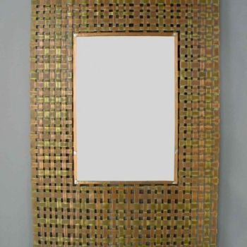 Design mit dem Titel "miroir tissé cuivre…" von Jacques Menu, Original-Kunstwerk