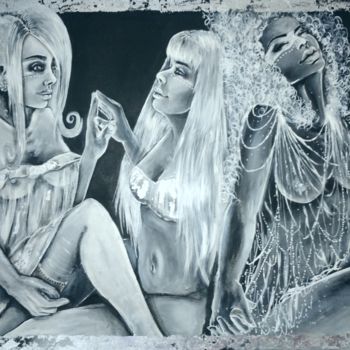 Painting titled "Les 7 muses - part 1" by Obra Dović, Original Artwork