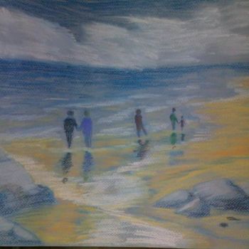 Рисунок под названием "Туман на берегу" - Nlo, Подлинное произведение искусства