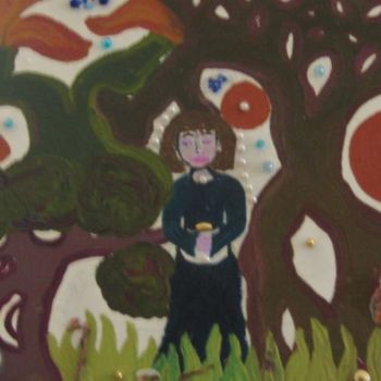 Pittura intitolato "la forêt enchantée" da Carole Bacaicoa, Opera d'arte originale, Olio