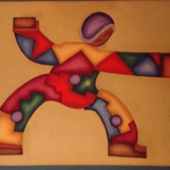 Painting titled "Fuerza Tarabuco" by Fernando Lucio Ocampo-Sandy, Original Artwork