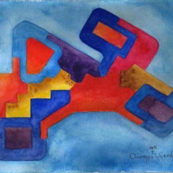 Malerei mit dem Titel "Abstracto Andino27" von Fernando Lucio Ocampo-Sandy, Original-Kunstwerk