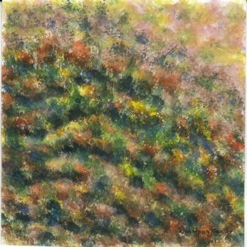 Pintura titulada "arbustos y pajabrava" por Fernando Lucio Ocampo-Sandy, Obra de arte original, Oleo