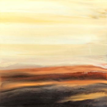 Peinture intitulée "Tempête de sable" par R.Montalieu, Œuvre d'art originale, Autre