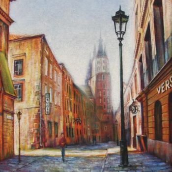 Painting titled "Krakow" by Alexander Ochkal, Original Artwork, Oil