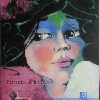 Painting titled "parfum de femme" by Odile Chodkiewicz, Original Artwork, Acrylic