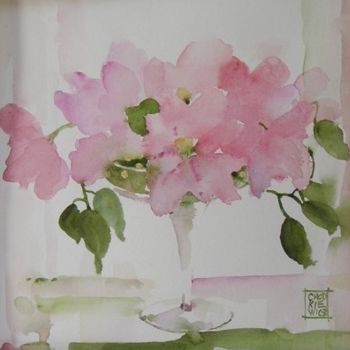 Painting titled "Bouquet de mai" by Odile Chodkiewicz, Original Artwork, Watercolor