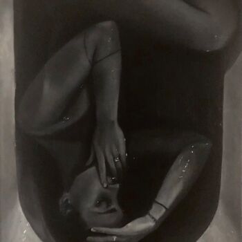 Pintura titulada "Le Bain" por Octavia Sellier, Obra de arte original, Oleo Montado en Bastidor de camilla de madera
