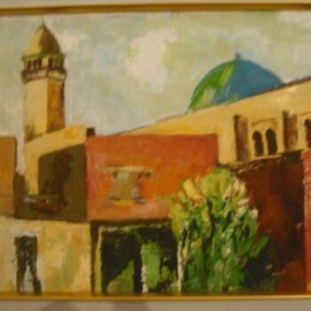 Картина под названием "La Mosque des Moudj…" - Odad, Подлинное произведение искусства