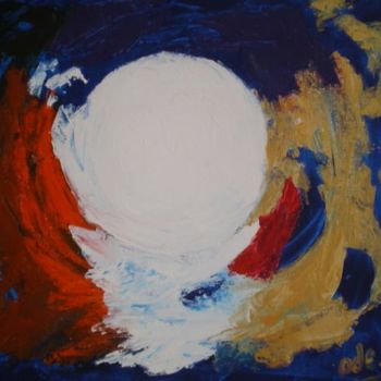 Painting titled "PERLE DE LUNE" by Ode, Original Artwork