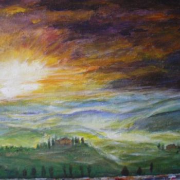 Painting titled "Toscane" by Ode, Original Artwork