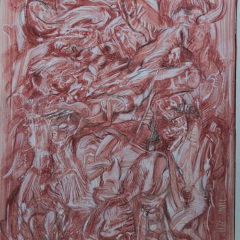 Pintura titulada "Carnage un avenir d…" por Odélo, Obra de arte original, Acrílico