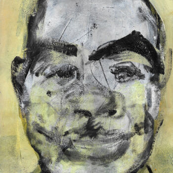Painting titled "Al Capone sans chap…" by Odetka Tuduri, Original Artwork, Acrylic