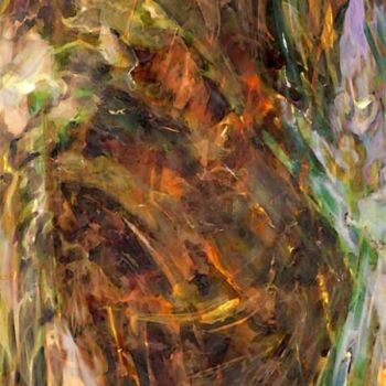 Peinture intitulée "a l'heure des girol…" par Maurice Odic, Œuvre d'art originale