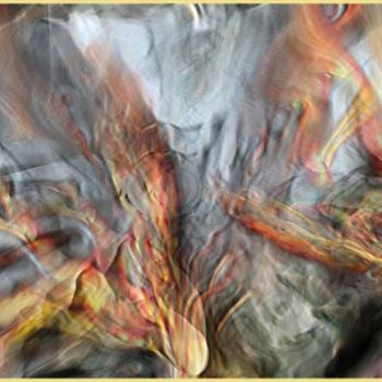 Peinture intitulée "rêverie du feu" par Maurice Odic, Œuvre d'art originale, Huile