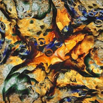 Peinture intitulée "marée basse à Camar…" par Maurice Odic, Œuvre d'art originale, Huile