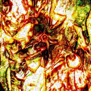 Peinture intitulée "nébuleuse de l'arai…" par Maurice Odic, Œuvre d'art originale