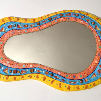 Design mit dem Titel "miroir décoration m…" von Odile Maffone, Original-Kunstwerk, Mosaik