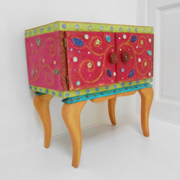 Design titled "chevet vintage recy…" by Odile Maffone, Original Artwork, Furniture