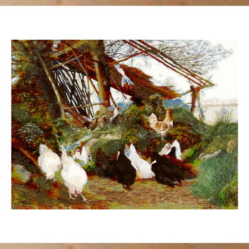 Pittura intitolato "peinture numérique…" da Odile Pradat, Opera d'arte originale, Lavoro digitale 2D Montato su artwork_cat.