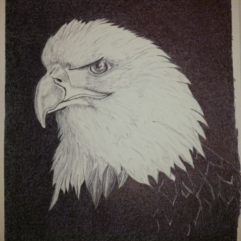 Disegno intitolato "Aigle" da Odile-L, Opera d'arte originale, Altro