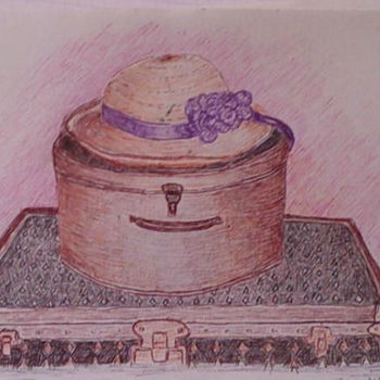 Disegno intitolato "le-chapeau-.jpg" da Odile-L, Opera d'arte originale, Altro