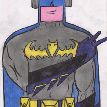 Dessin intitulée "Bat swag" par Odinel Pierre  Junior, Œuvre d'art originale