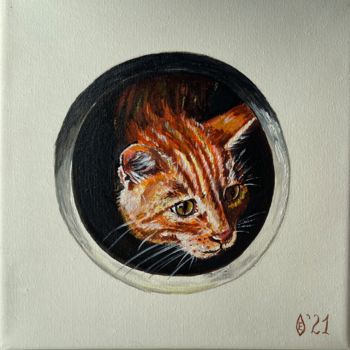 Peinture intitulée "Curiosity" par Olga Ermakova, Œuvre d'art originale, Acrylique