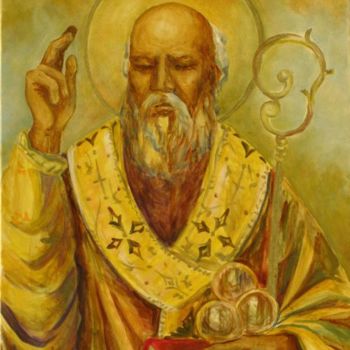 Painting titled "San Nicola" by Ofelia Nunzi, Original Artwork
