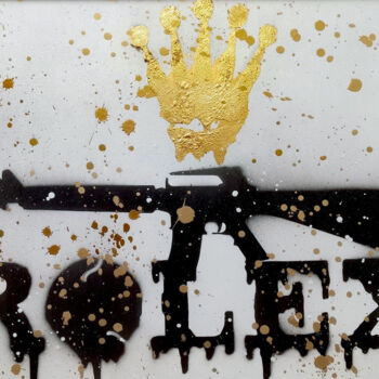 Pittura intitolato "rolex" da Daveschloffi, Opera d'arte originale, Spray
