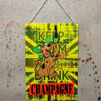 Peinture intitulée "Champagne" par Daveschloffi, Œuvre d'art originale, Bombe aérosol
