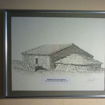 「Bergerie du Quercy…」というタイトルの絵画 Patrick Violeauによって, オリジナルのアートワーク, オイル