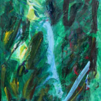 제목이 "Fiume"인 미술작품 Bernard Filippi로, 원작, 아크릴 나무 들것 프레임에 장착됨