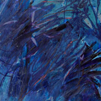Картина под названием "Nuit" - Bernard Filippi, Подлинное произведение искусства, Акрил Установлен на Деревянная рама для но…