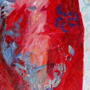 Картина под названием "Front de la rose" - Bernard Filippi, Подлинное произведение искусства, Акрил Установлен на Деревянная…