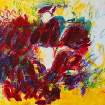 Pintura titulada "Existe en rose" por Bernard Filippi, Obra de arte original, Acrílico Montado en Bastidor de camilla de mad…