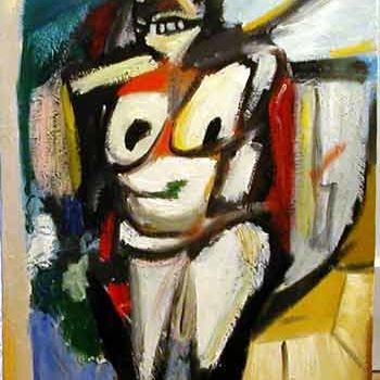 Pittura intitolato "1954 Nude" da Oggi Ogburn, Opera d'arte originale