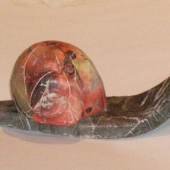 Sculpture titled "escargot" by Ogiers, Original Artwork, Paper